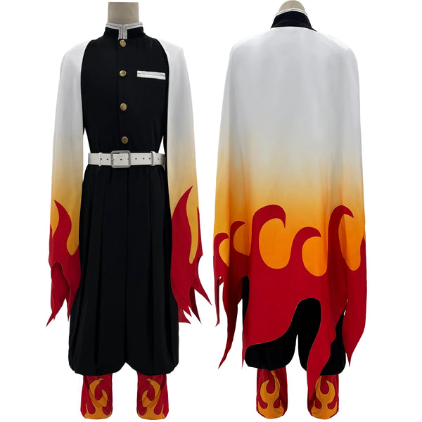 Demon Slayer Rengoku Kyojuro Cosplay Costume — Haori & Wig