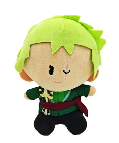 25Cm Anime One Piece Monkey D. Luffy Roronoa Zoro Sanji Plush Doll Pillow Ornament Children's