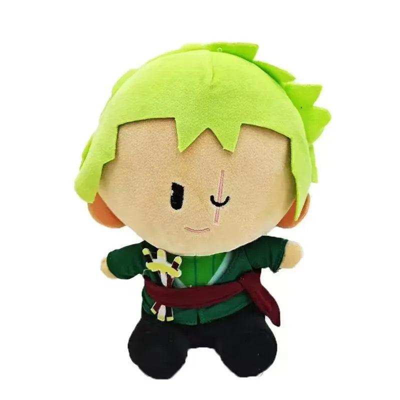 25Cm Anime One Piece Monkey D. Luffy Roronoa Zoro Sanji Plush Doll Pillow Ornament Children's