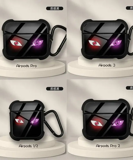 Naruto Anime AirPods Case – Sasuke & Obito Design for AirPods Pro/3