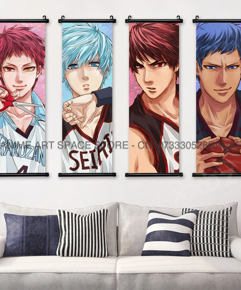 Kuroko no Basket Wall Scroll – Tetsuya Kuroko Anime Canvas Poster