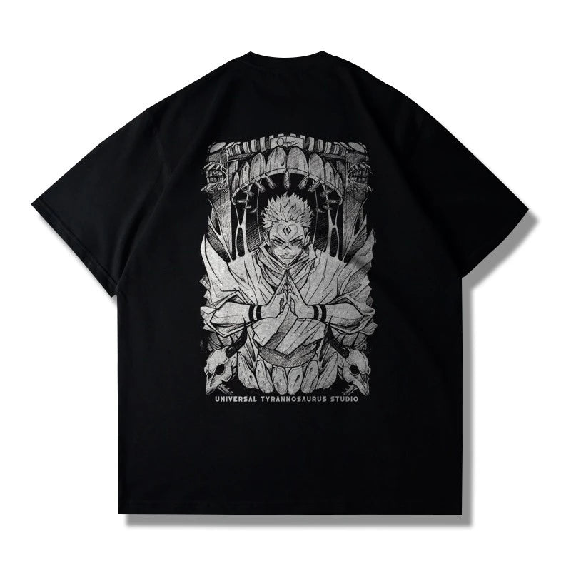 Anime Jujutsu Kaisen Ryomen Sukuna T-Shirt – Oversized Cotton Graphic Tee 8