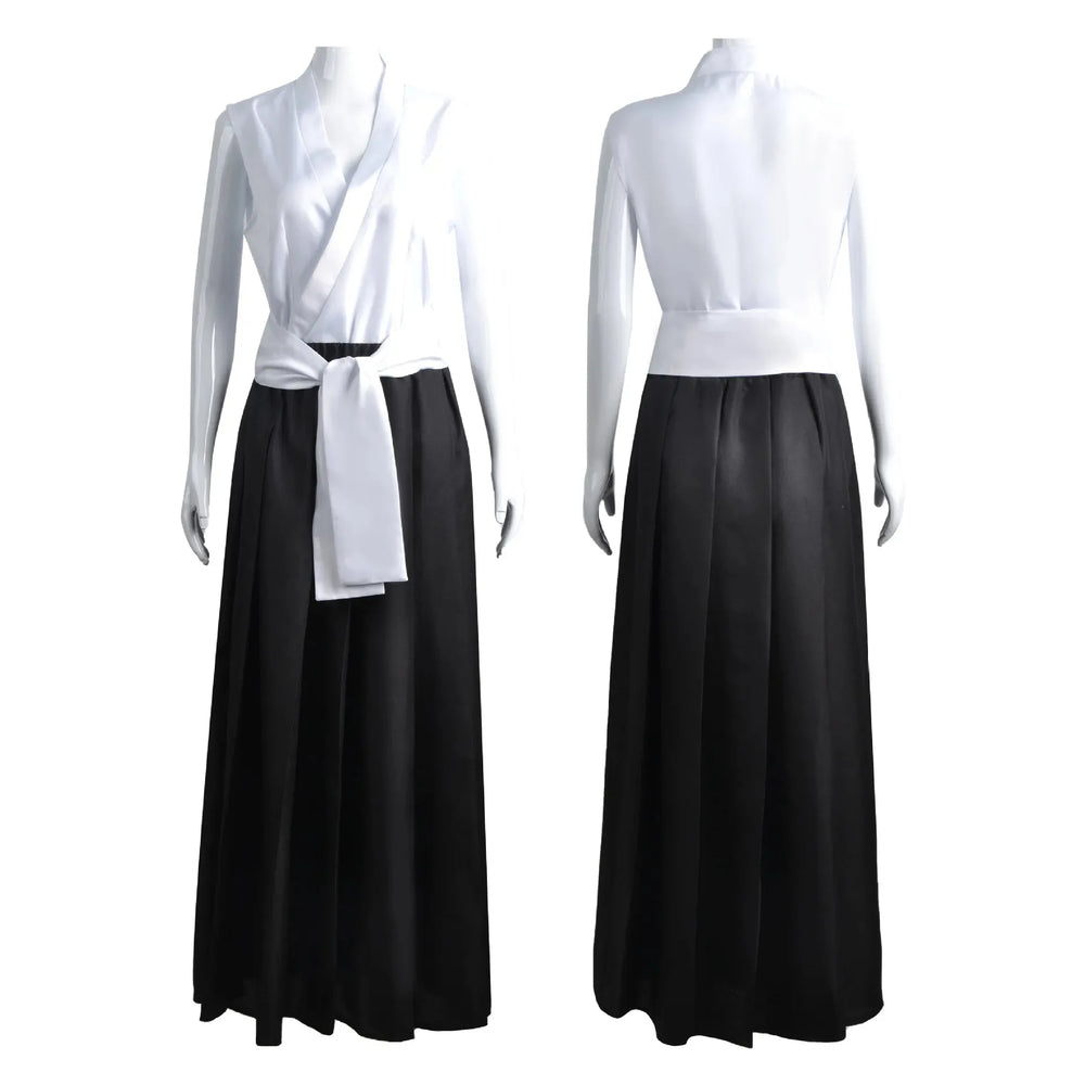 Bleach Kurosaki Ichigo Cosplay Costume – Black & White Shinigami Hollow Outfit 3