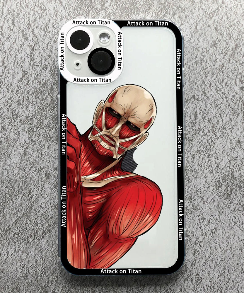 Anime Attack On Titan Phone Case For iPhone 17 16 15 14 13 12 11 Pro Max 17AIR 16Plus Clear Angel eyes Soft Silicone bumper Case