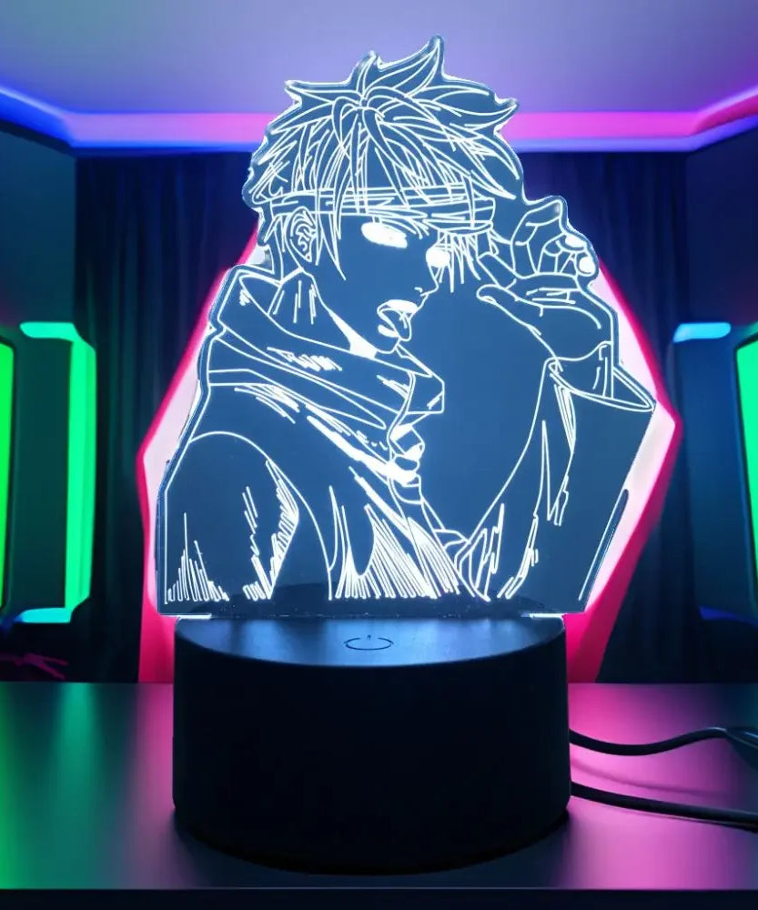 3D Anime Lamp Jujutsu Kaisen Led Night Light RGB Table Lamps Satoru Gojo Action Figure Kids Bedroom Desk Home Decor Friend