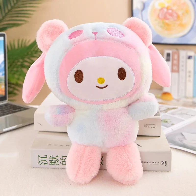 Sanrio 25Cm Anime Kuromid Toys Kawaii Mymelody Cinnamorol Plush Soft Stuffed Animals Doll Plushie Pillow Xmas