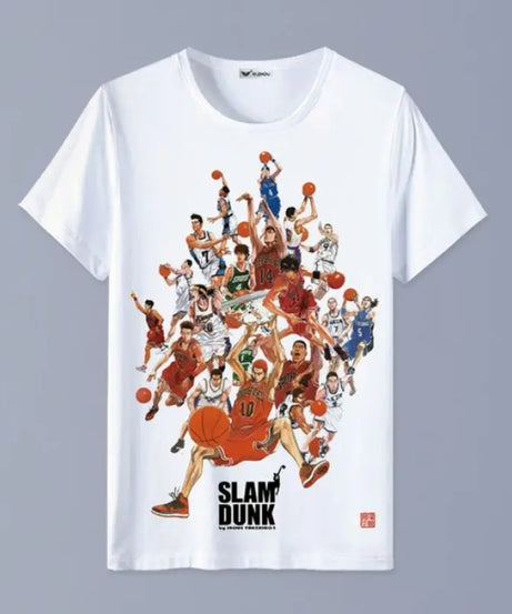 Slam Dunk T-shirt Sakuragi Hanamichi Akagi Haruko Rukawa Kaede Mitsui Hisashi Ryota anime basketball short-sleeved clothes gift