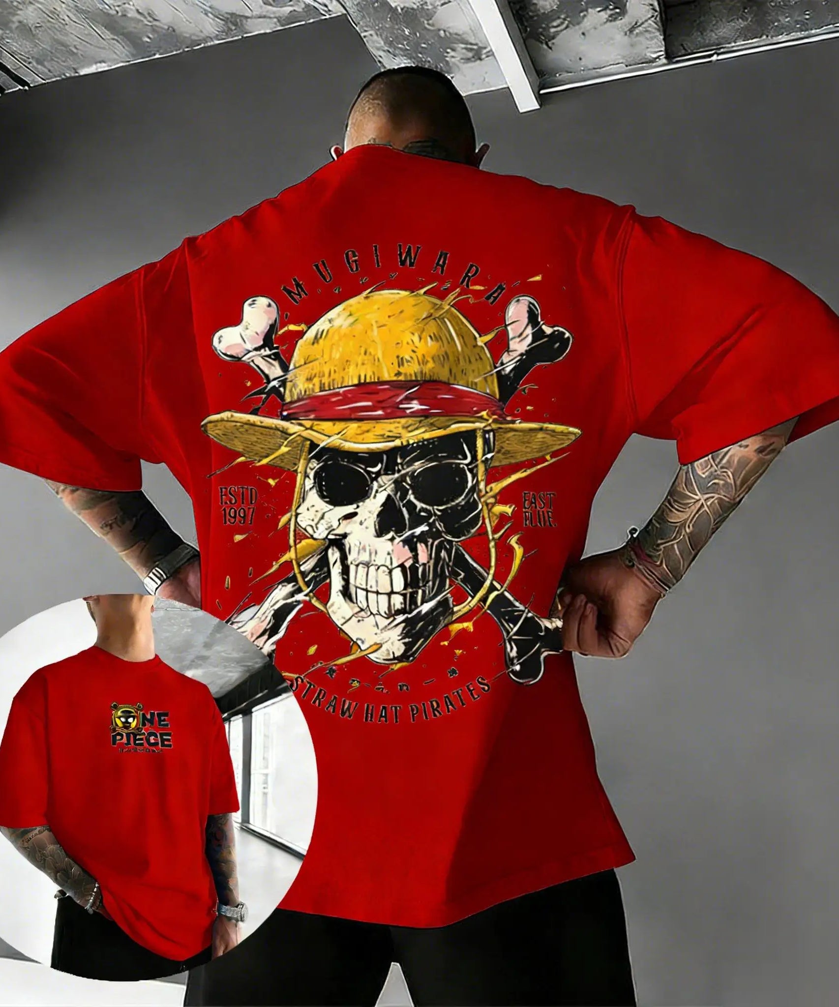 Unisex Oversize One Piece Skull Anime T Shirt Men Women Cotton Streetwear Casual Short Sleeve Top Graphic Tee Trendy 2026 Summer