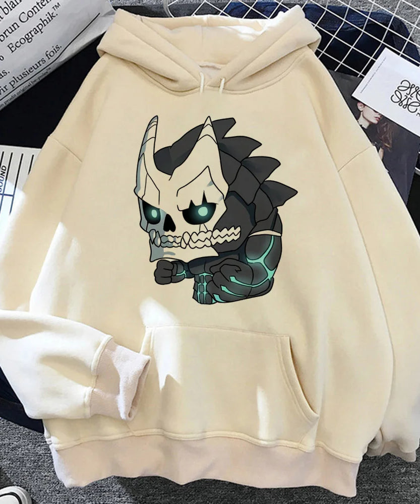 Kaiju No. 8 Hoodie – Y2K Anime Streetwear Pullover