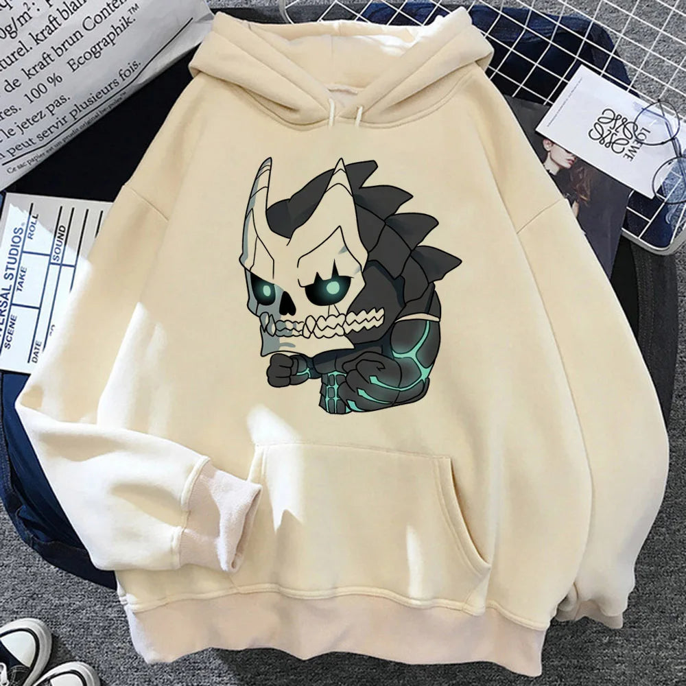 Kaiju No. 8 Hoodie – Y2K Anime Streetwear Pullover