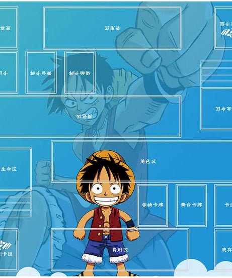 Anime Playmat DIY OPCG Two-player Card Pad New ONE PIECE Duel Plate Luffy Rubber Card Pad Battle Board Game Pad Festival Gift