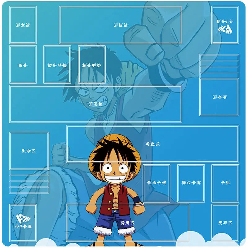 Anime Playmat DIY OPCG Two-player Card Pad New ONE PIECE Duel Plate Luffy Rubber Card Pad Battle Board Game Pad Festival Gift