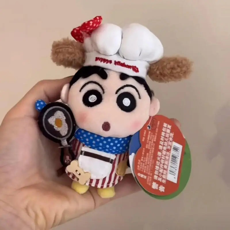 Cute Genuine Chef Series Crayon Shin-chan Plush Doll Keychain Bag Pendant Toy Gift