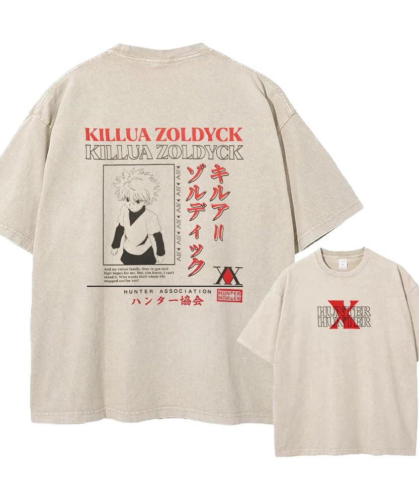 Hunter x Hunter Phantom Troupe Vintage Oversized T-Shirt – Chrollo Streetwear Tee