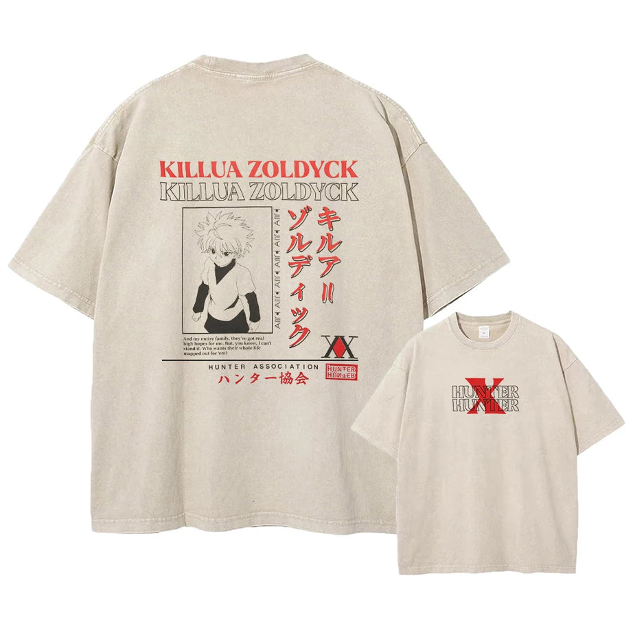 Hunter x Hunter Phantom Troupe Vintage Oversized T-Shirt – Chrollo Streetwear Tee