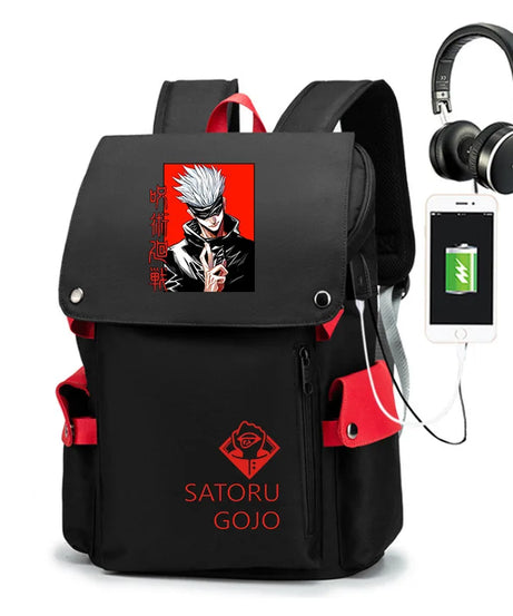 Jujutsu Kaisen Anime Backpack Student School Shoulder Bag Business Multifunctional Large Capacity Computer Bag Travel Backpack