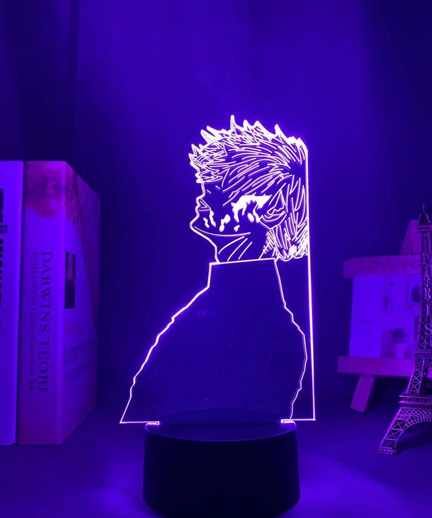 Anime Tokyo Ghoul Glowing Acrylic Stand Ken Kaneki Figure Nightlight for Reading Room Decor Light Gift for Birthday Table Lamp