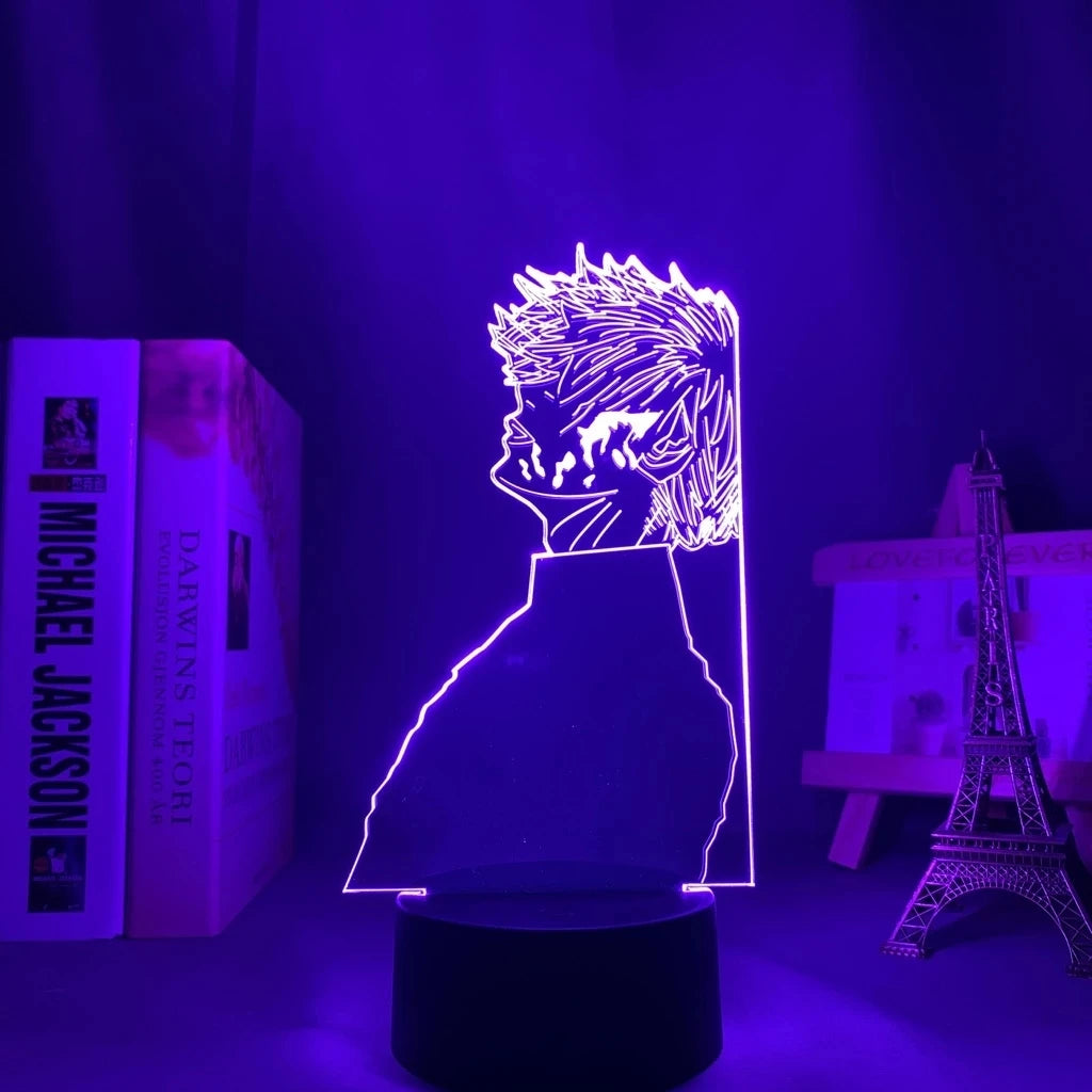 Anime Tokyo Ghoul Glowing Acrylic Stand Ken Kaneki Figure Nightlight for Reading Room Decor Light Gift for Birthday Table Lamp