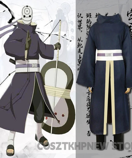 Uchiha Obito Anime Cosplay Costumes Halloween Costumes For Women Men Japanese Robe Kimono Performance Festival
