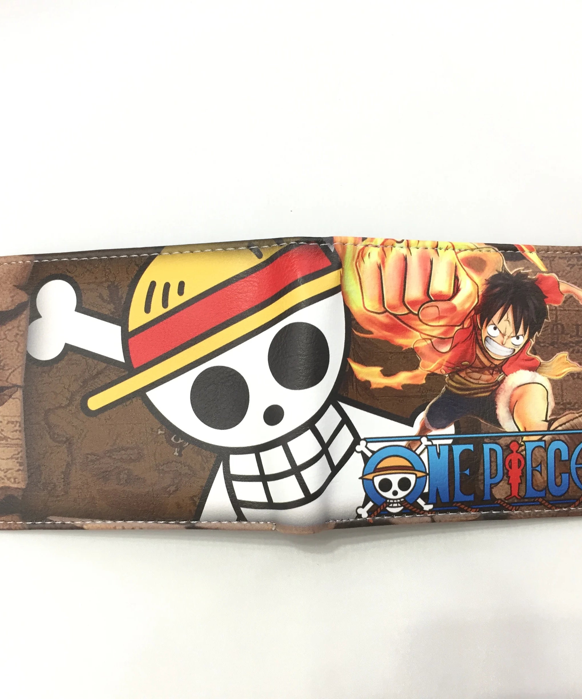 One Piece Anime PU Wallet Zoro Luffy Ace Character Wallet Foldable Portable Multi-Function Card Holder Coin Purse Birthday Gift