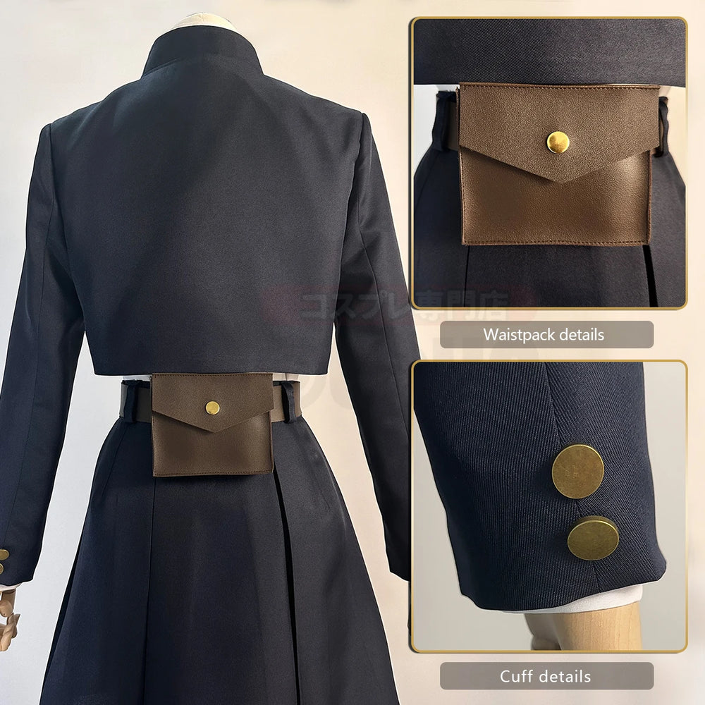 Anime Jujutsu Kaisen Nobara Kugisaki Cosplay Costume – Uniform & Wig Set 3