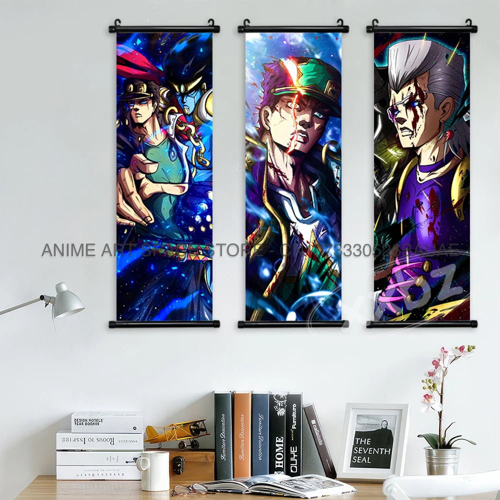 JoJo's Bizarre Adventure Canvas Poster - Joseph Joestar & Dio Brando