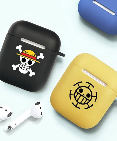 The new One Piece Skull is suitable for airpods PRO 3rd generation protective case 1/2 Apple Bluetooth silicone earphone case