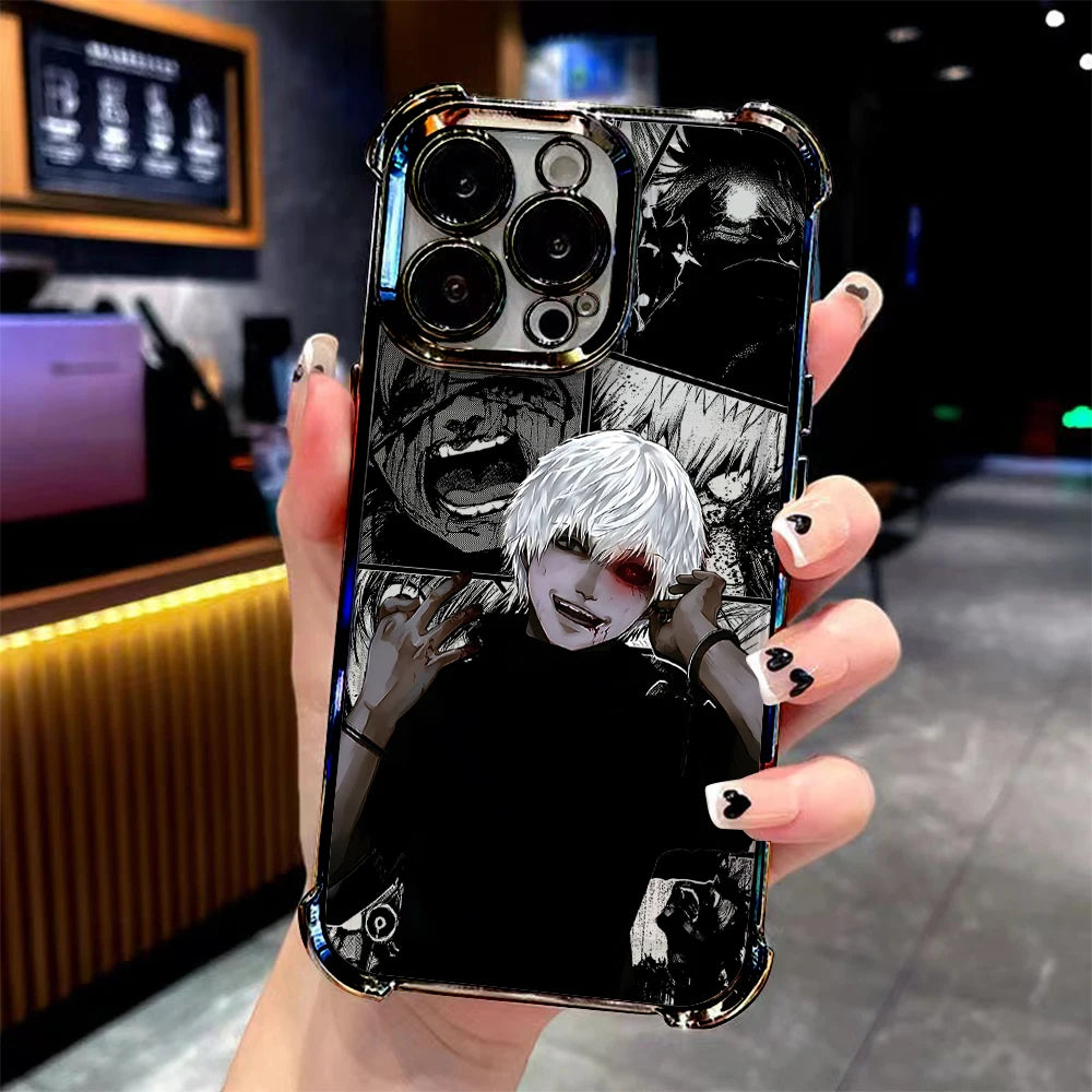 Anime Tokyo Ghoul Kaneki Ken Clear Case for iPhone 17 Air 16 E 15 14 Plus 13 12 Mini 11 Pro Max Acrylic Silicone Cover
