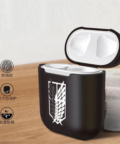 Anime Attack on Titan Earphone Case For Apple iPhone Charging Box For AirPods 1 2 3 Pro2 Clear wireless Bluetooth headphone case