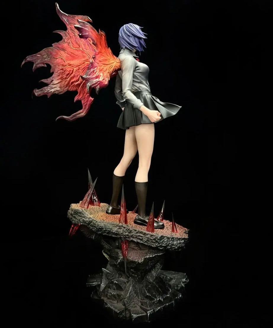 28cm Tokyo Ghouls Figure Touka Kirishima Figures Two Headed Statue Collection Dolls Desk Decora Model Toys Kids Birthday Gifts