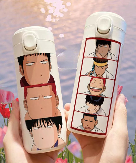 Slam Dunk Sakuragi Hanamichi Rukawa Kaede Anime Peripheral Insulated Cup Large Capacity Stainless Steel Water Cup Holiday Gift