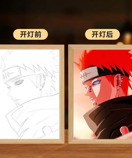 Naruto LED Night Light – Kakashi, Sasuke & Madara Anime Bedroom Lamp Gift