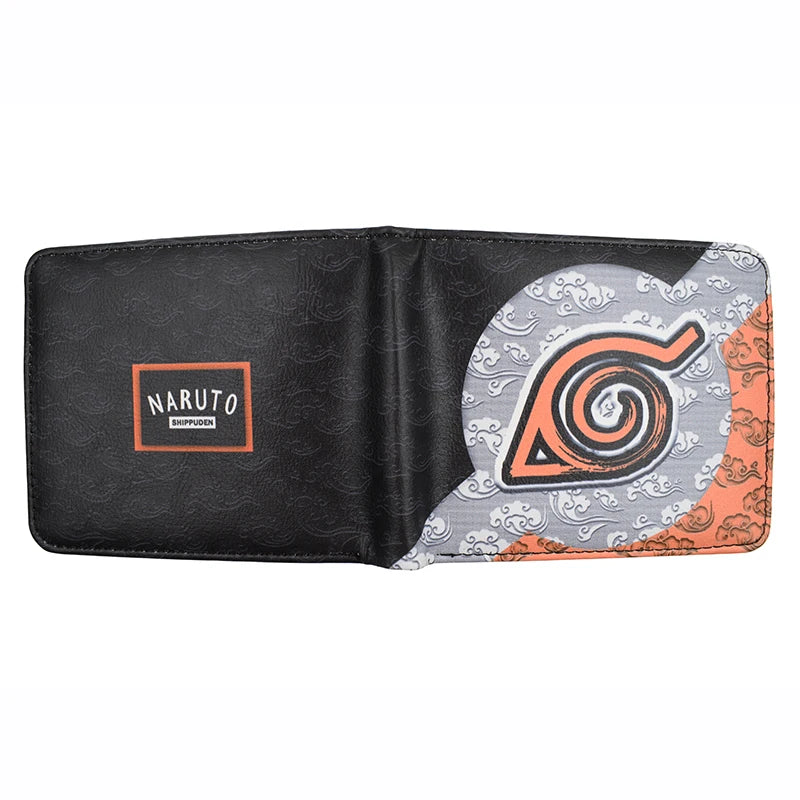 KAYOU Naruto PU Leather Wallet Hidden Leaf Village Printing Wallets