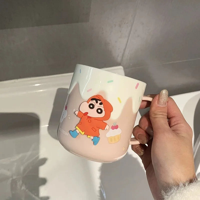 Crayon Shin-chan Toothbrush Cup — 400ml Bathroom Holder 8