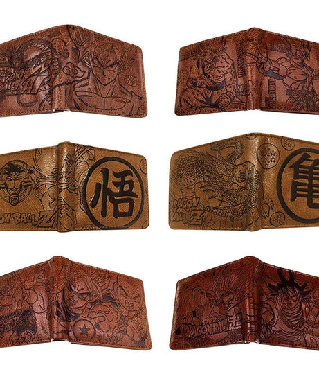 Dragon Ball Son Goku Turtle Wuzi Creative Embossed Short Wallet Coin Purse Student Fashion Personality Zero Wallets Card Wallet