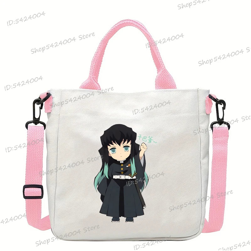Demon Slayer Crossbody Bag – Rengoku & Tengen Graphic Print Shoulder Bag