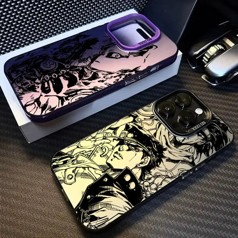 JoJos Bizarre Adventure Art Coque For Apple iPhone 16e 16 14 15 13 11 Pro Max Case 15 Plus 12 13 Mini 16e Shockproof Phone Cover