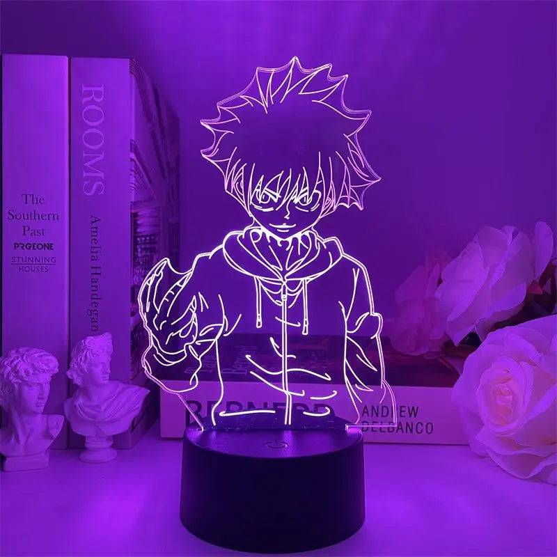 HUNTER Night Light Anime Peripherals Personality Creativity Killua Sissoe Table Lamp Desktop Decoration Bedroom holiday gift