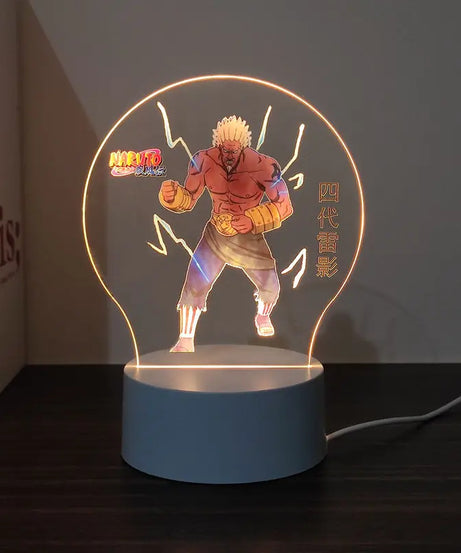 New Animation Naruto anime peripheral light-up stand night light Naruto Sasuke Uchiha Itachi Gaara Kakashi Tsunade holiday gift