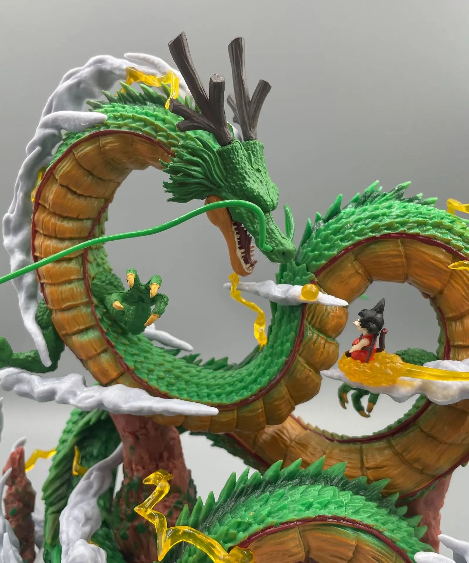 24cm Dragon Ball Anime Figure Shenron Figure Goku And Shenron Figurine Model Pvc Statue Doll Collection Room Toy Gifts