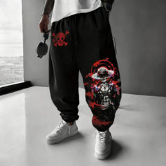 One Piece Luffy Joggers — Anime Print Sweatpants