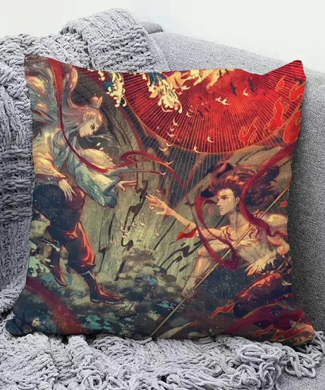 Ne Zha anime peripherals pillows cute personality creative fashion living room sofa bedroom cushions holiday gift