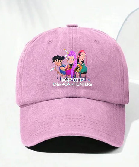 Kpop Demon Hunteres Baseball Cap for Girls Boys Summer Adjustable Sun Hat Anime Cute Retro Sunbonnet Adult Women Headgear Gift