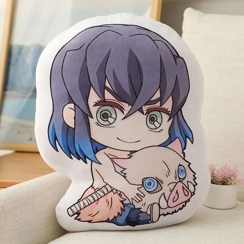 Hot Kawaii Demon Slayer Nezuko Cuddly Toy Anime Tanjirou Pillows Doll Cute Shinobu Sofa Cushions Doll Pendants 12CM
