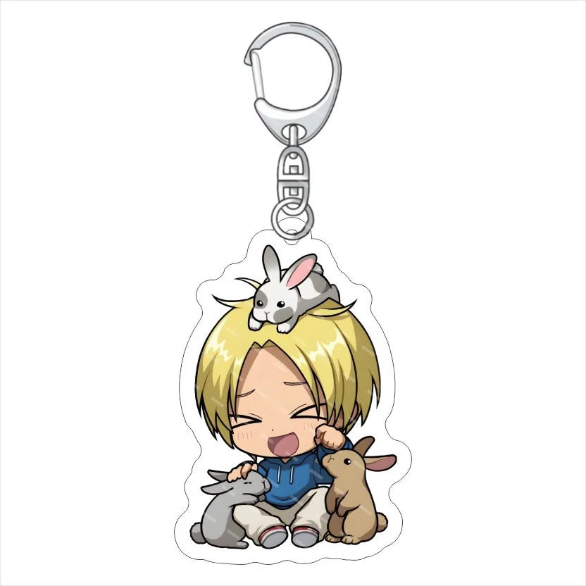Anime Sakamoto Days NEW Acrylic Acrylic Fun Keychain Animation Related Product Girl Gift Key Chain Bag Charm Q version Pendant