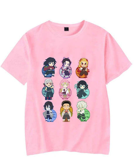 New Fashion Demon Slayer T Shirt Funny Anime Print T Shirt Anime Graphic Tee Shirt Unisex Casual Plus Size Tops