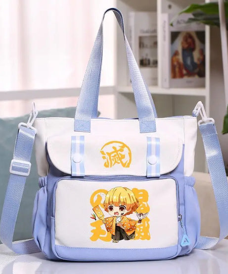 Anime Demon Slayer Kamado Tanjirou New Shoulderbag Men Women Crossbody Bags Student Fashion Large Capacity Handbag Holiday Gifts