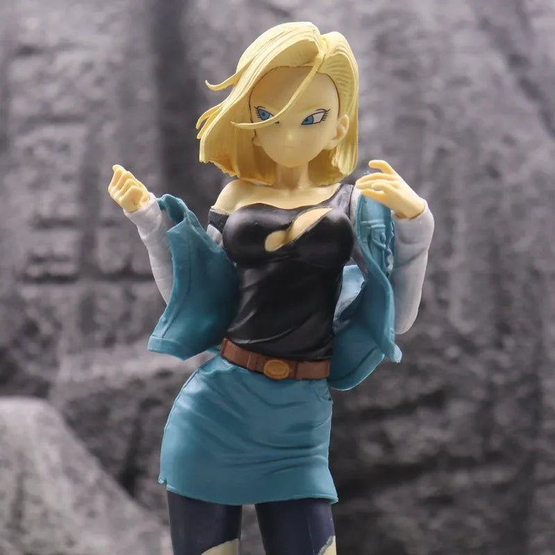 27cm Anime Dragon Ball Z Android 18 Figure Android PVC Action Figurine Collection Model Toys for Children Gifts