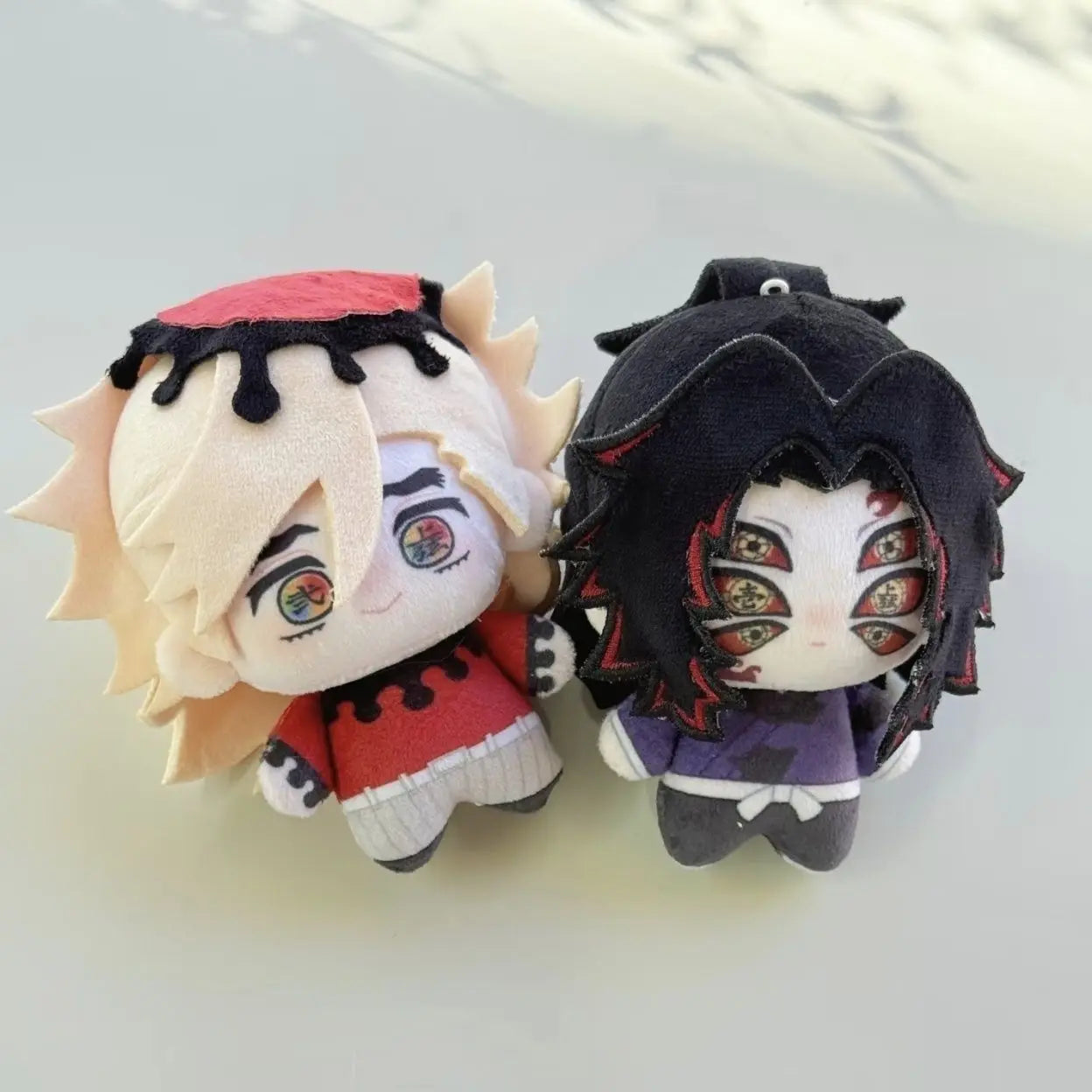 10cm ‌Demon Slayer Kimetsu no Yaiba Kokushibo Plush Doll Pendant Douma Cosplay Stuffed Toy For Anime Fans