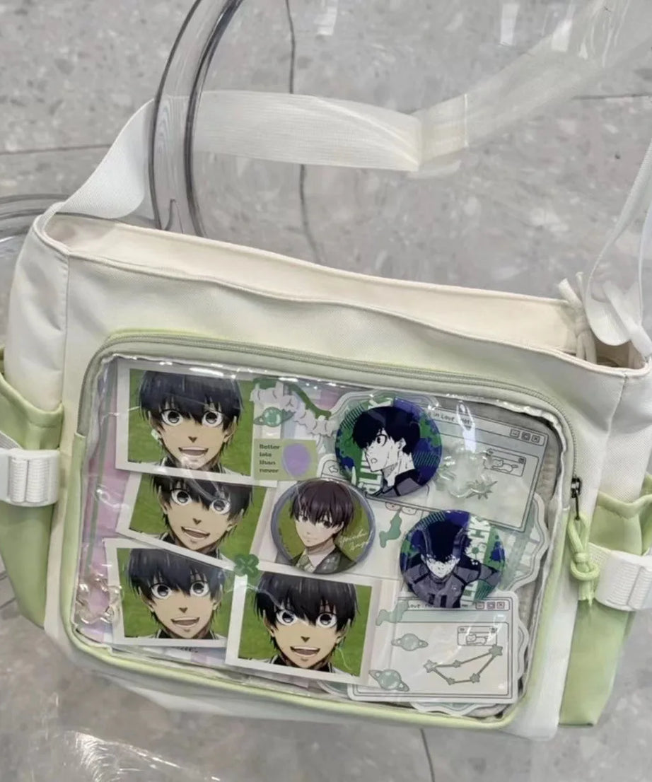 New Style Transparent Postcard Display Shoulder Women Badge DIY Decoration Crossbody Bag Anime Expo Class Tote Itabag